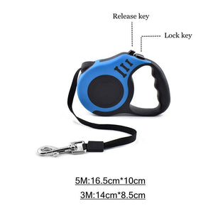 Dog Leash 3m 5m Durable Leash Automatic Retractable Nylon Cat Lead Extension Puppy Walking Running Lead Roulette For Dogs