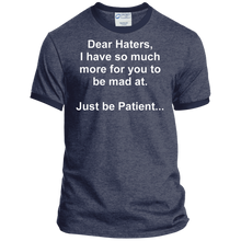 Load image into Gallery viewer, Haters Dark Cotton Ringer Tee