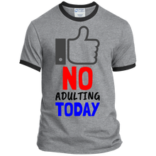 Load image into Gallery viewer, No Adulting Ringer Tee