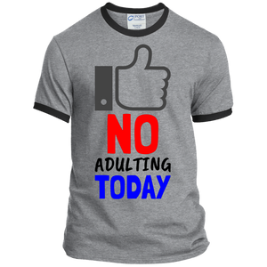 No Adulting Ringer Tee