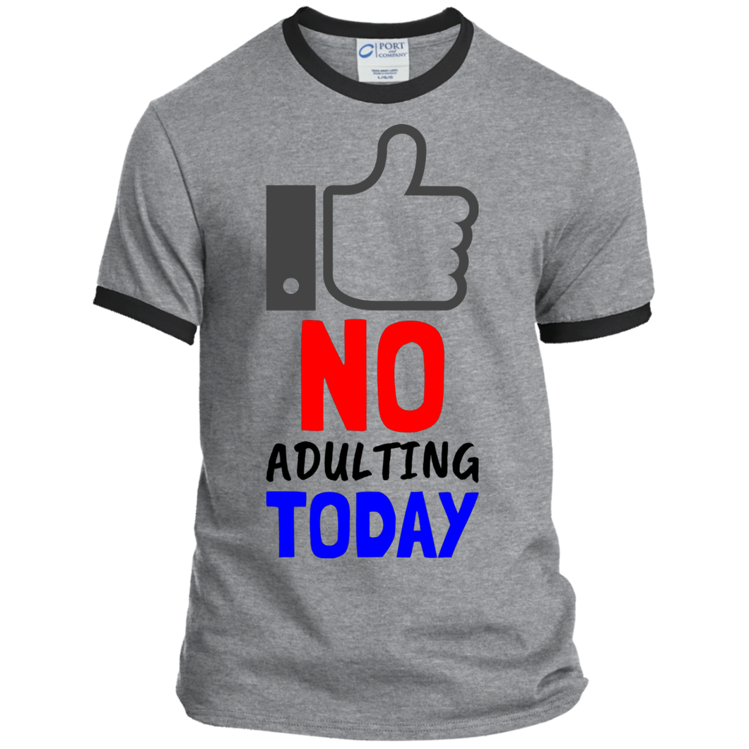 No Adulting Ringer Tee