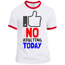 Load image into Gallery viewer, No Adulting Ringer Tee