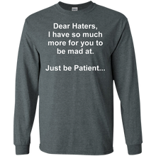 Load image into Gallery viewer, Haters White Text LS Ultra Cotton T-Shirt
