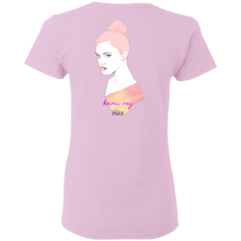 Load image into Gallery viewer, Cancer Girl Power Ladies&#39; 5.3 oz. T-Shirt