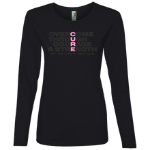 Load image into Gallery viewer, Strike out Cancer Ladies&#39; Lightweight LS T-Shirt