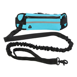 Hands-Free Running Dog Leash Nylon Pet Products Dogs Harness Collar Jogging Lead Adjustable Waist Leashes Traction Belt Rope