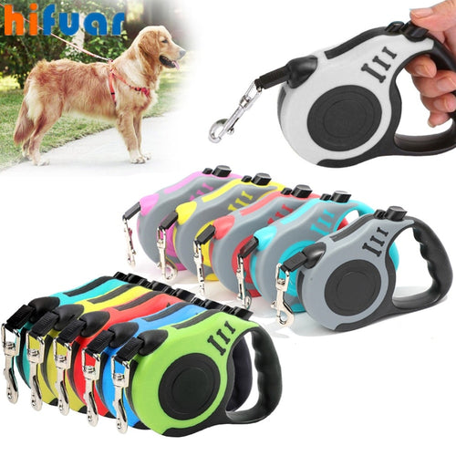 Dog Leash 3m 5m Durable Leash Automatic Retractable Nylon Cat Lead Extension Puppy Walking Running Lead Roulette For Dogs