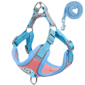 Pet Dog harness No Pull Breathable Reflective Dog harness and Leash Set Adjustable Harness Dog For kitten Puppy Pet accessories
