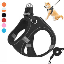 Load image into Gallery viewer, Pet Dog harness and leash set Reflective Breathable Harness Dog Adjustable Comfort Puppy harness outdoors travel Pet Supplies