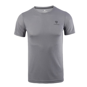 FANNAI T shirt men Sport Tops Tees Quick Dry Running Shirts men basketball Gym T-shirt Men's Custom sports short sleeve Dry Fit