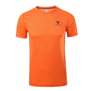 FANNAI T shirt men Sport Tops Tees Quick Dry Running Shirts men basketball Gym T-shirt Men's Custom sports short sleeve Dry Fit