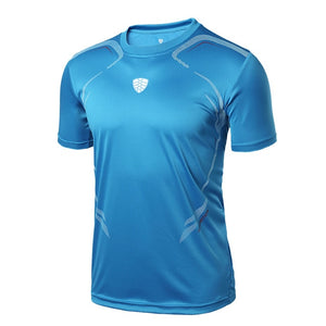 FANNAI Men T Shirt Sport Quick Dry Shirts Fitness Crossfit Running Men shirt Short sleeve Sports Soccer Gym Shirt Tops Tees