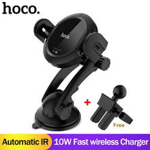 Load image into Gallery viewer, Qi 10W Wireless Car FAST CHARGER Stand/Holder Automatic Air Vent Mount infrared clip